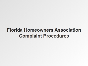 Florida Condo Association Complaint Process