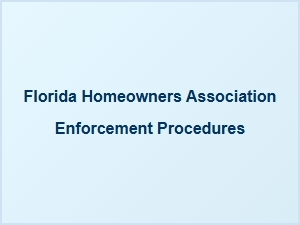 Florida Hoa Enforcement Complaints Process